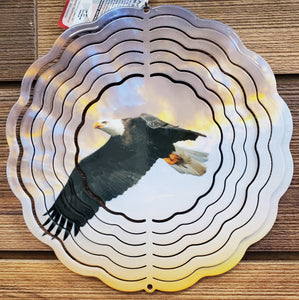 Eagle Soaring Metal Wind Spinner