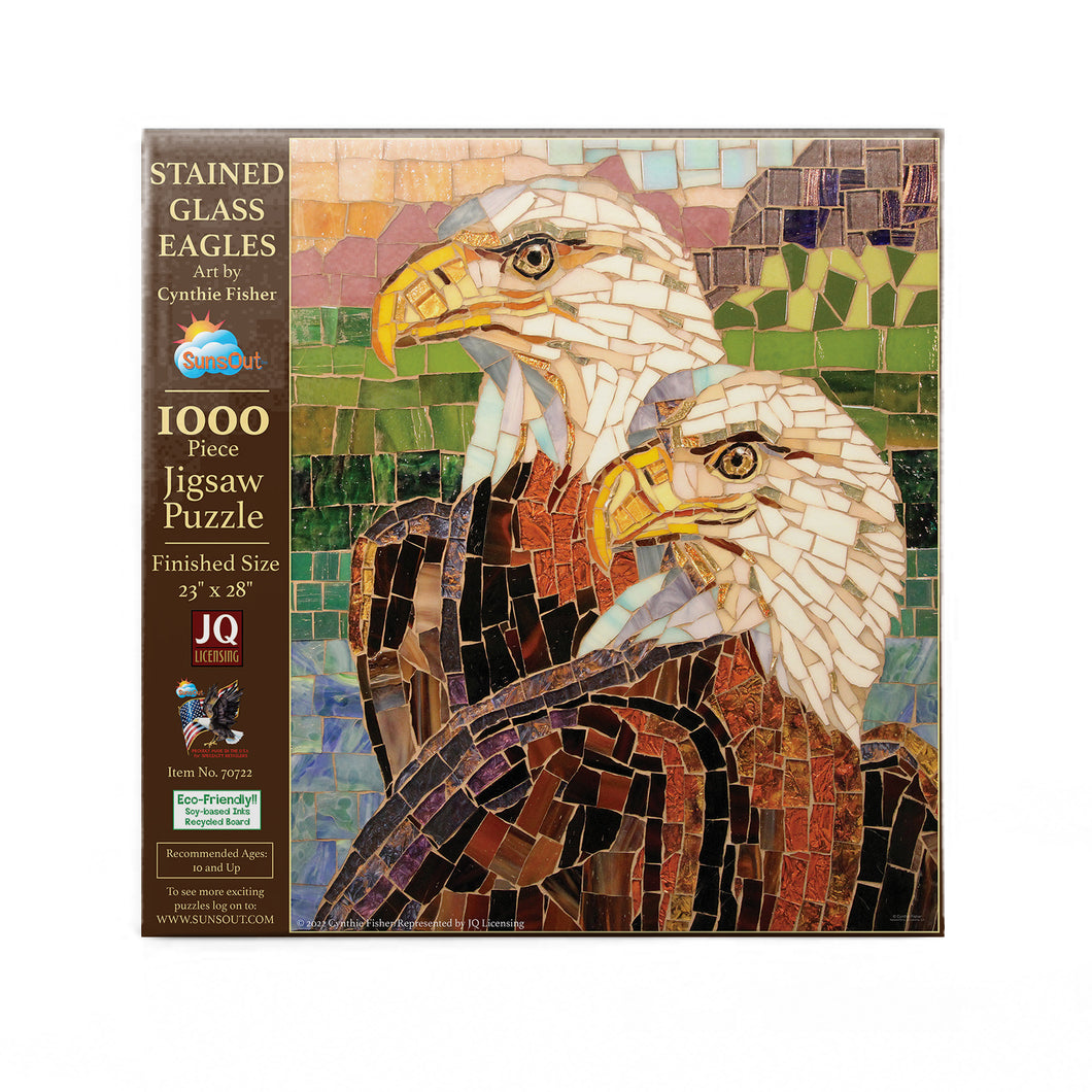 Puzzle: Stained Glass Eagles