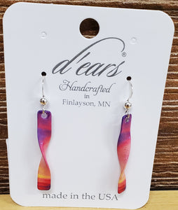 Jewelry: Earrings-Pink Sunset Twist