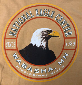 T-Shirt Dyed Ringspun National Eagle Center - Mustard Yellow