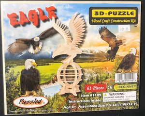 Puzzle: 3D Wood Eagle