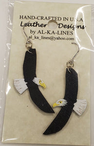 Jewelry - Earrings Leather AL-KA-LINES Leather Bald Eagle