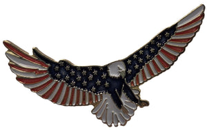 Red, White, and Blue Eagle Lapel Pin