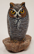 Load image into Gallery viewer, Hand-Painted Rock Owl
