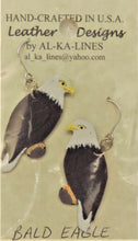 Load image into Gallery viewer, Jewelry - Earrings Leather AL-KA-LINES Leather Bald Eagle
