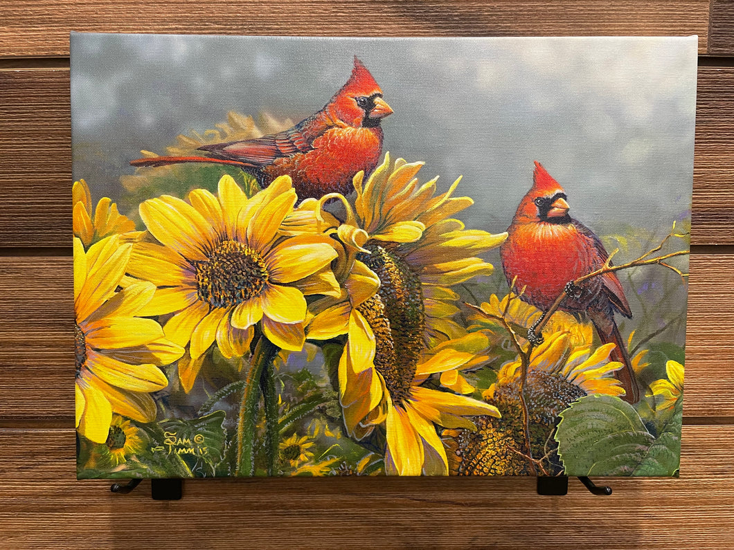 Wild Wings Print - Sunny Red Cardinals