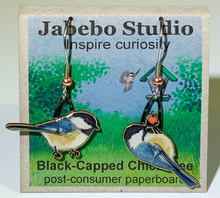 Load image into Gallery viewer, Jewelry - Earrings Jabebo Black-capped Chickadee
