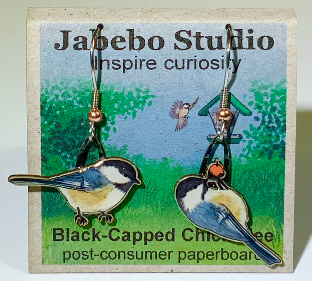 Jewelry - Earrings Jabebo Black-capped Chickadee