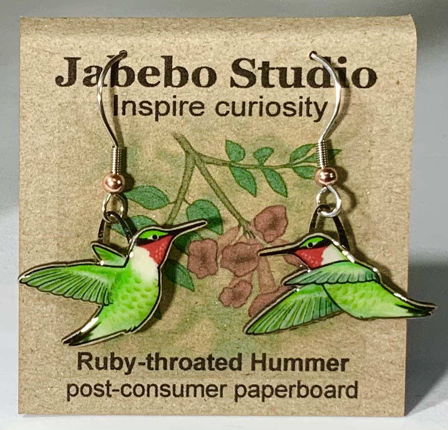 Jewelry - Earrings Jabebo Ruby-Throated Hummingbird