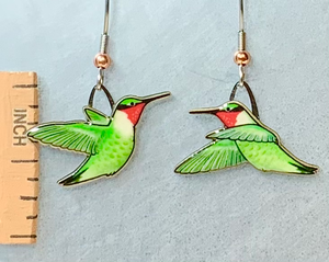 Jewelry - Earrings Jabebo Ruby-Throated Hummingbird